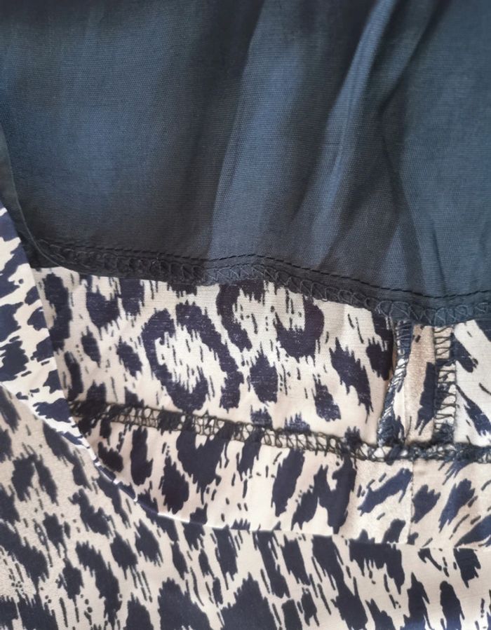 Jupe léopard. Marron. Beige. Taille 36. Promod - photo numéro 5