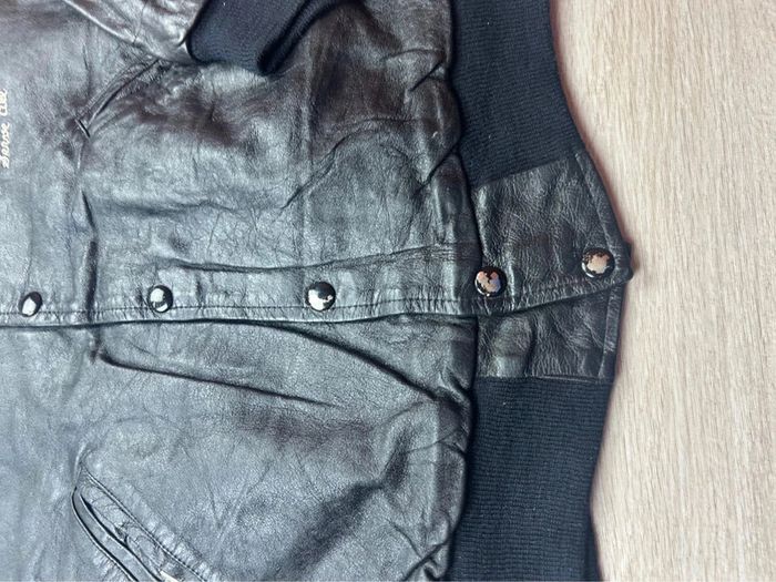 Blouson Vintage Cuir Hard Rock Cafe “Save The Planet” London New York Taille M - photo numéro 6