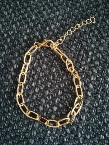 Joli bracelet doré, style chaîne, neuf