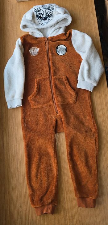 Combinaison surpyjama déguisement Pat Patrouille 4 ans