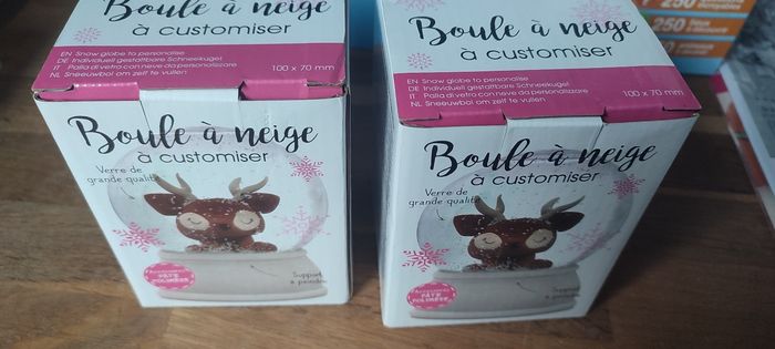 Boules à neige à customiser