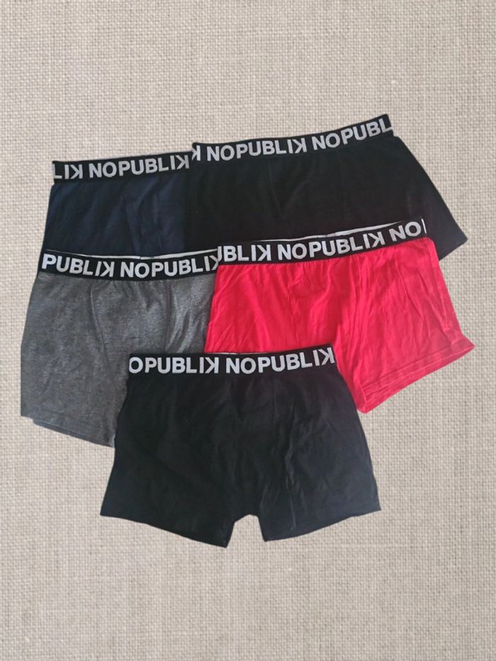 Lot de 5 boxer marque No Publik