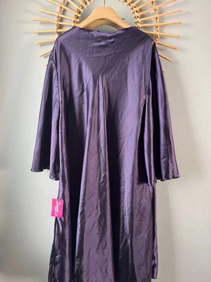 Robe de chambre toucher soie super chica xl neuve taille 60 - photo numéro 6