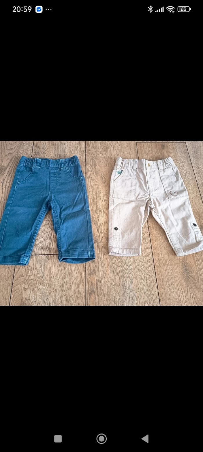 Lot 4 pantalons 6 mois - photo numéro 3