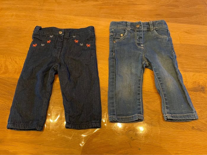 Lot de 3 pantalons fille 3 mois - photo numéro 4