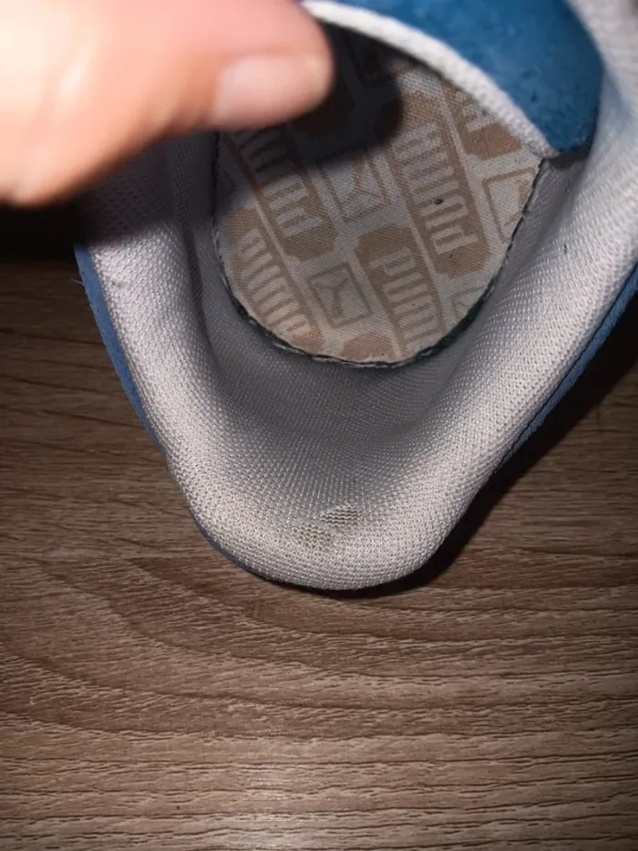Baskets Puma taille 41 Suède Bleu Vintage Authentique - photo numéro 12