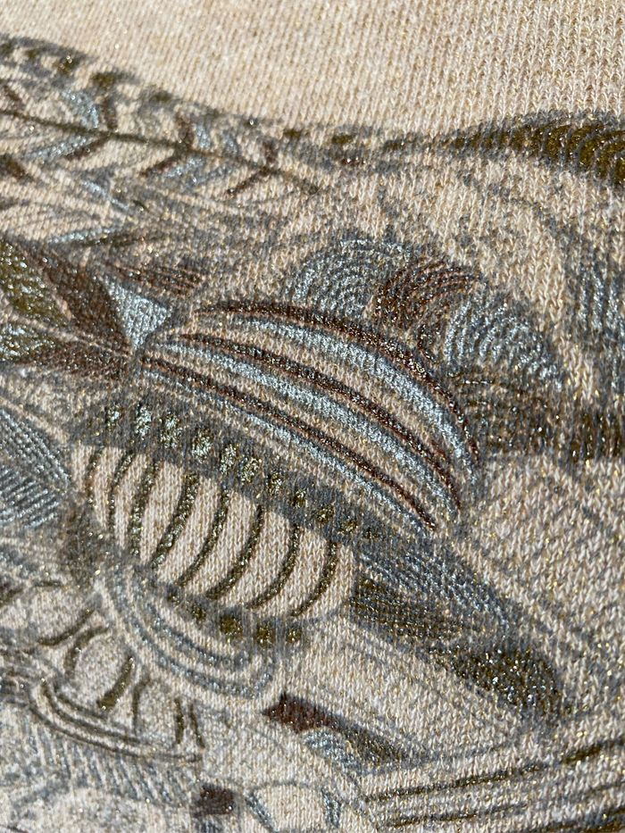 Pull sweat beige pailleté or capteur de rêves 14 ans IKKS - photo numéro 2