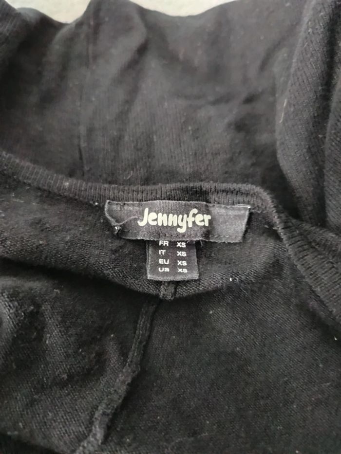 Gilet asymétrique noir taille XS - photo numéro 4