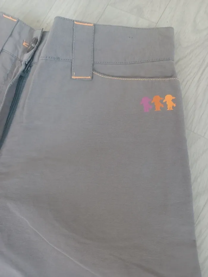 Pantalon pattes d'éléphant gris enfant DDP - photo numéro 9