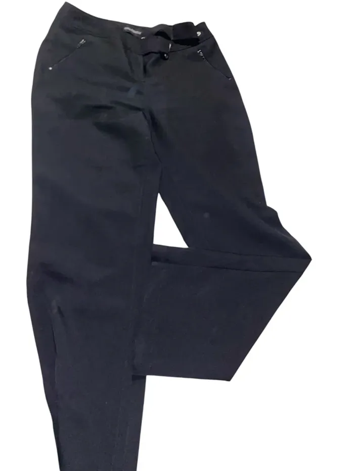 🌸 Pantalon noir droit avec ceinture intégrée 🌸