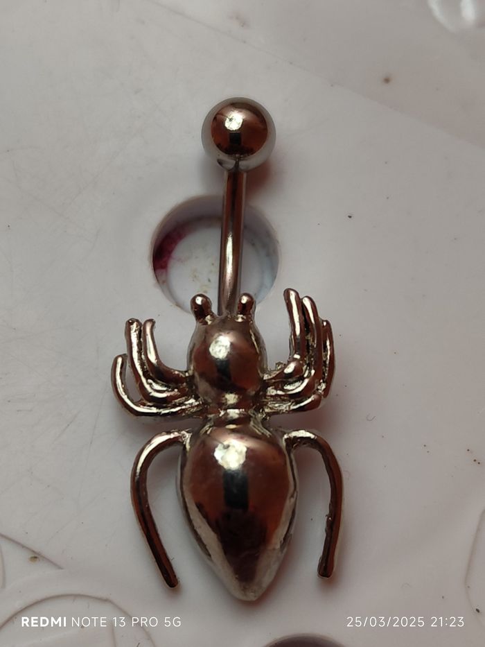 Piercing nombril araignée neuf - photo numéro 4