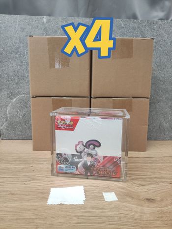 4 X Protections acrylique aimantées pour coffret Pokémon Display