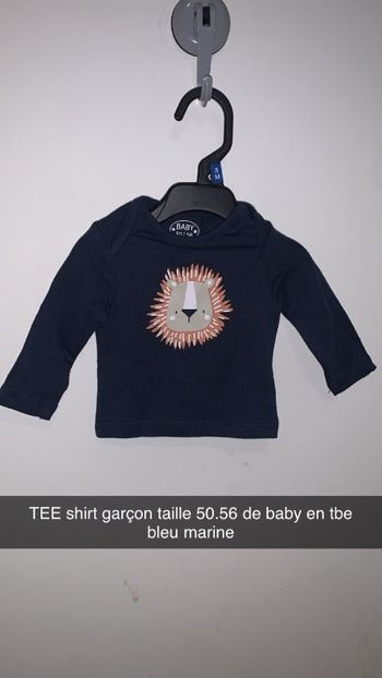 TEE shirt garçon taille 50.56 cm