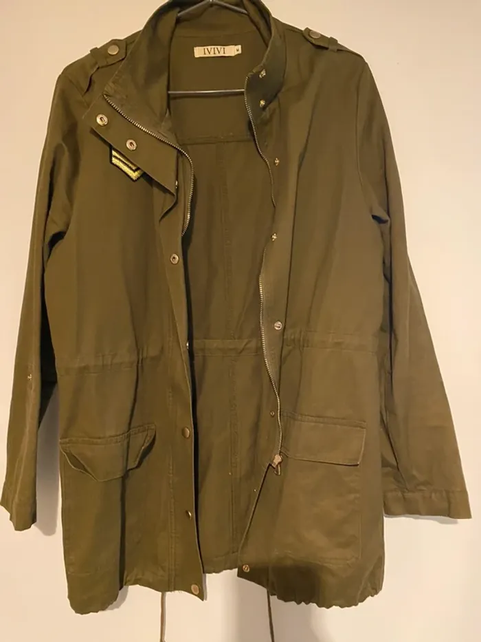 Jolie veste kaki style militaire taille M-38 - photo numéro 5
