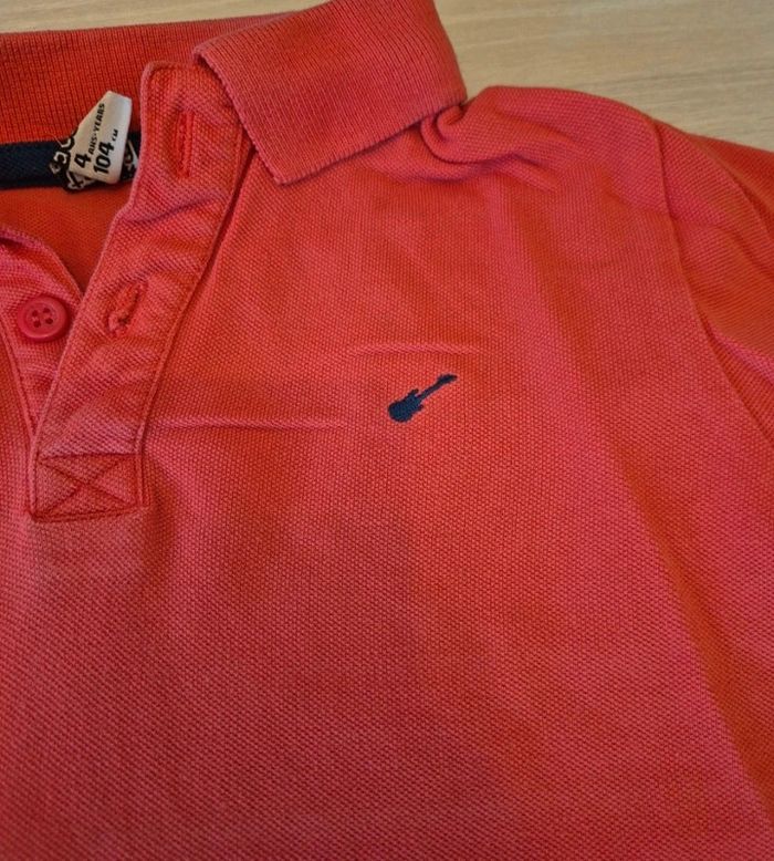 T shirt manches courtes rouge garçon 4ans - photo numéro 2