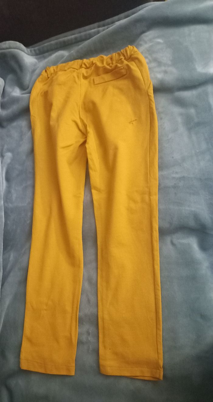 pantalon jegging jaune moutarde - photo numéro 2