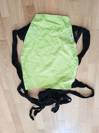 Ti Wawita -Porte Bébé MEI TAI ventral vert et noir