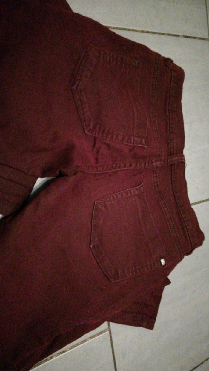 Pantalon Jennifer 34 bordeaux - photo numéro 3