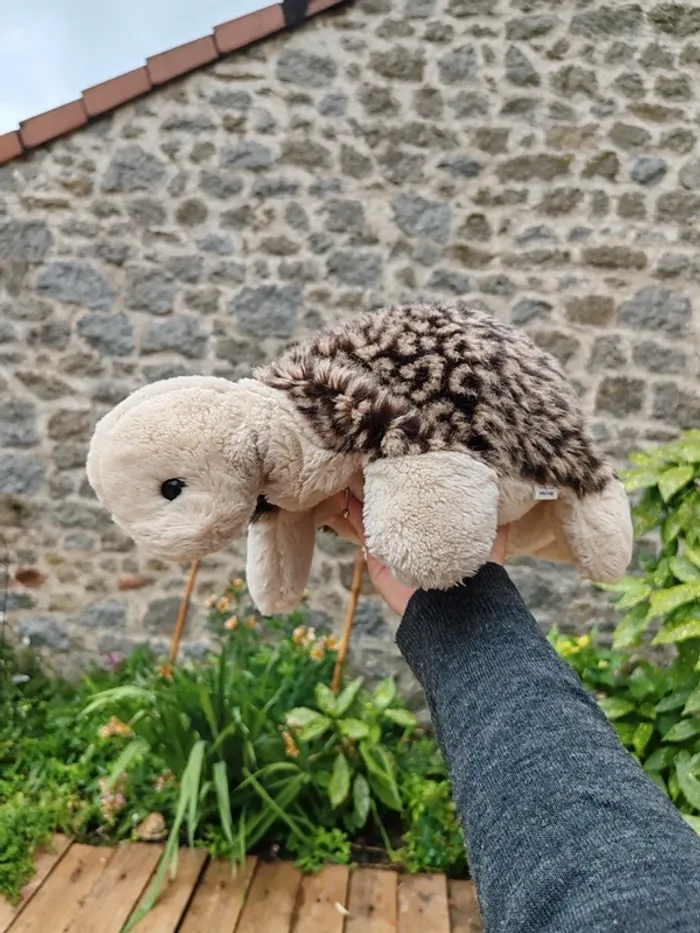 Peluche range pyjama tortue vintage