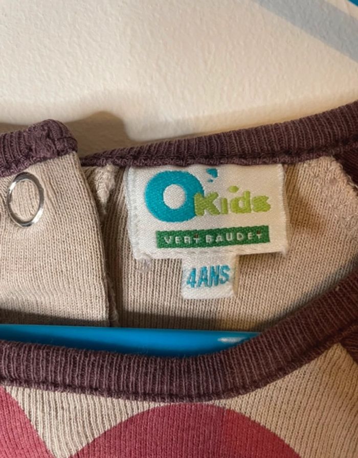 Tee shirts manches longues okids 4 ans fille - photo numéro 4