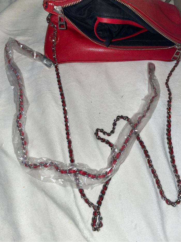 Sac zadig et voltaire rouge avec son porte carte - photo numéro 5