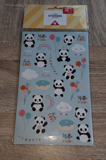 Plaquette neuve de stickers