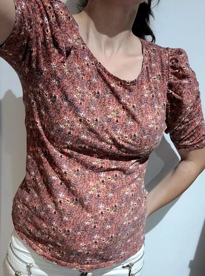 T-shirt Bonobo fleurs