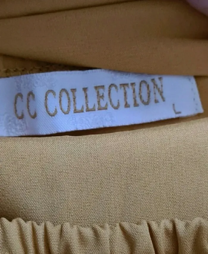 Blouse moutarde épaules dénudées CC Collection Taille L Neuve - photo numéro 4