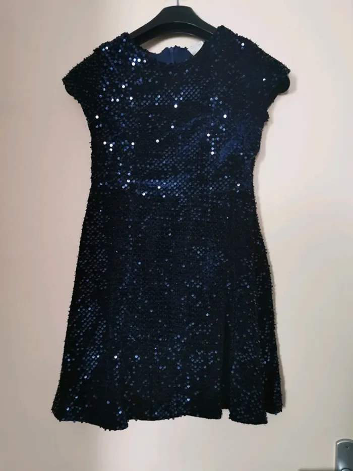 Robe sequins marine