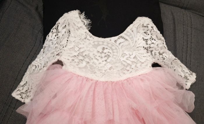 Robe longue cérémonie ou de fête fille 2 ans 24 36 mois