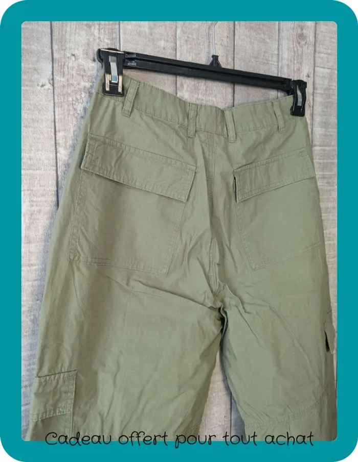 pantalon cargo Kaki Jennyfer Taille S - photo numéro 7