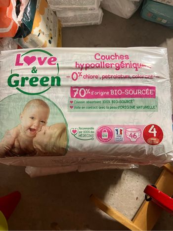 couche love & green taille 4