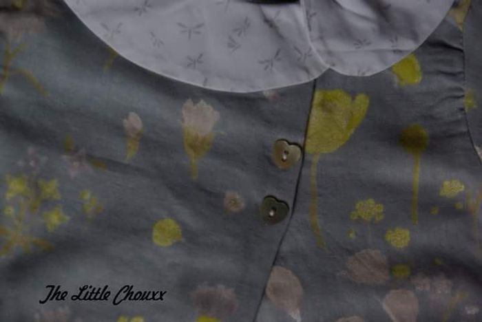 Blouse fille cousu main 12/18m - photo numéro 2