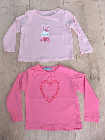 Lot de 2 t-shirts manches longues FPC - Taille 18 mois - 81 cm