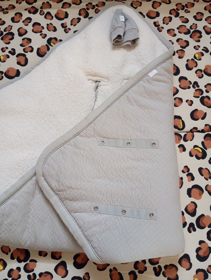 Nid d'ange, chancelière cosy, siège auto modèle Biside 0-12m Grizou - photo numéro 2