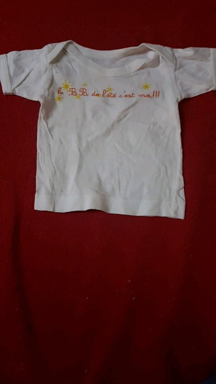 T-shirt 1 mois mixte