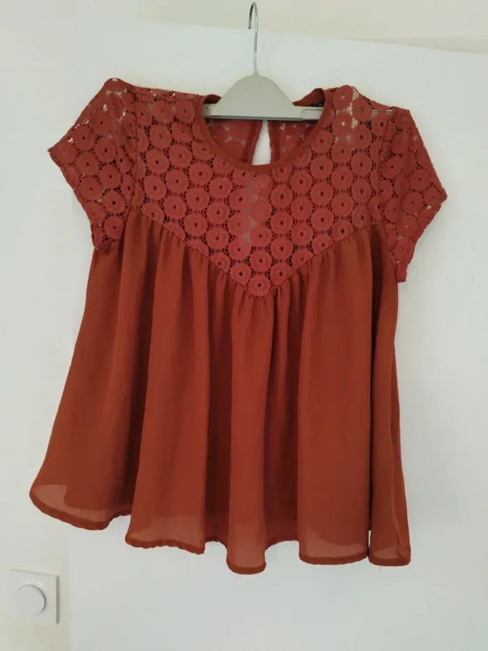 Tunique terracotta Kiabi taille 36