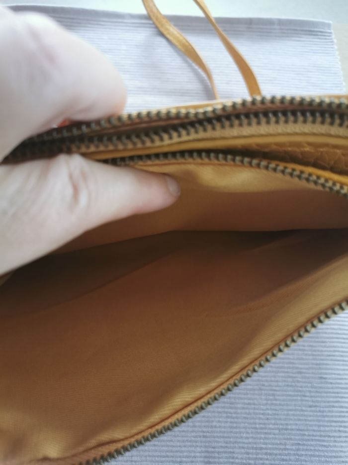 Sac bandouliere deux compartiments moutarde - photo numéro 3