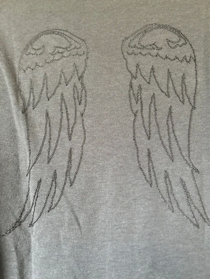 Pull gris ailes chaînes Berenice 38 neuf avec étiquette - photo numéro 7