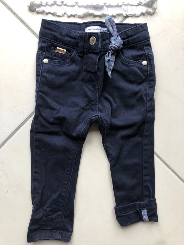 Ensemble pantalon + t-shirt manches longues 12 mois - photo numéro 2