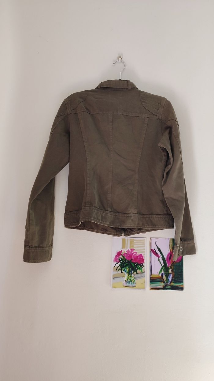 Veste kaki style militaire taille XS - photo numéro 2