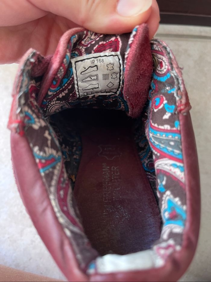 Baskets à talons bordeaux - photo numéro 5