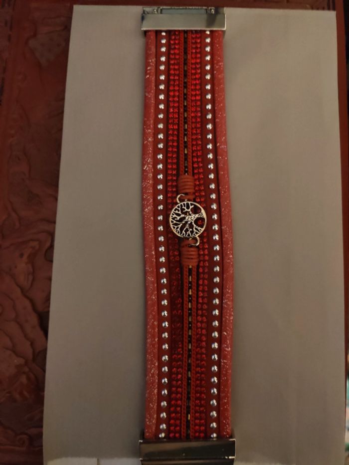 Bracelet fantaisie rouge - photo numéro 2