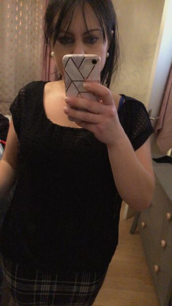 Haut noir dentelle très elastane