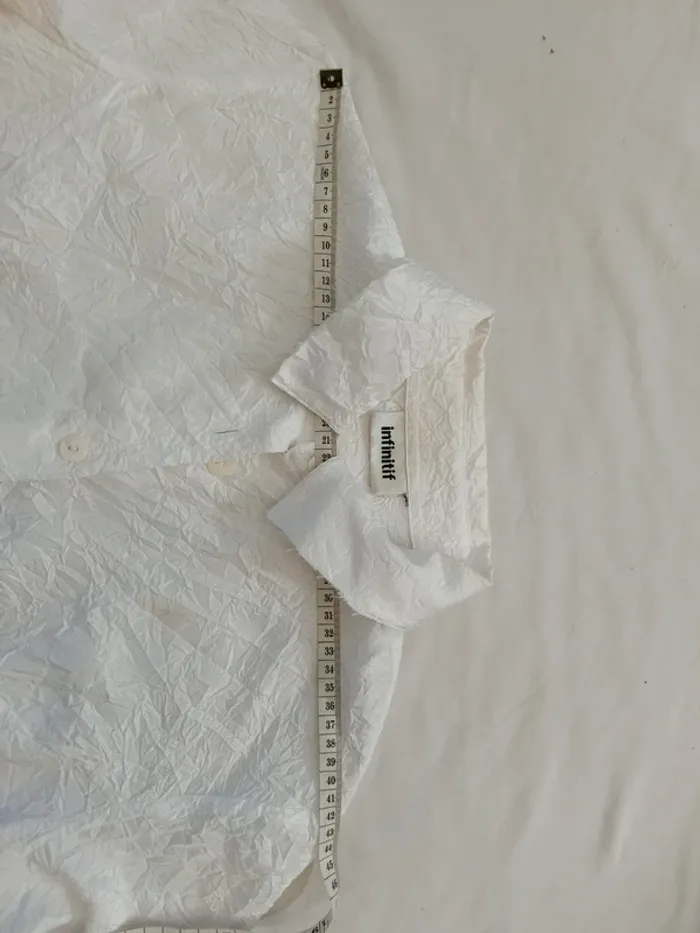 Chemise blanche effet froissé vintage Infinitif taille 3 - photo numéro 6