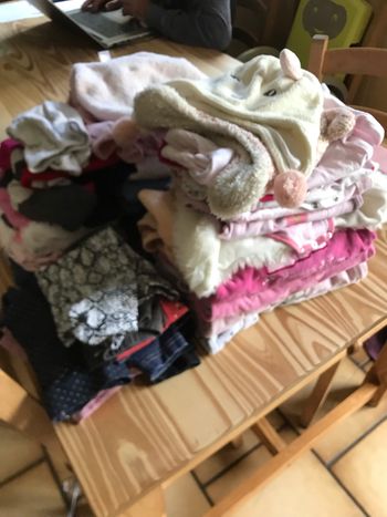 Lot habits filles 12/18 mois