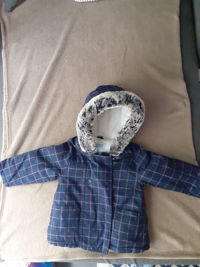 Manteau hiver à carreaux