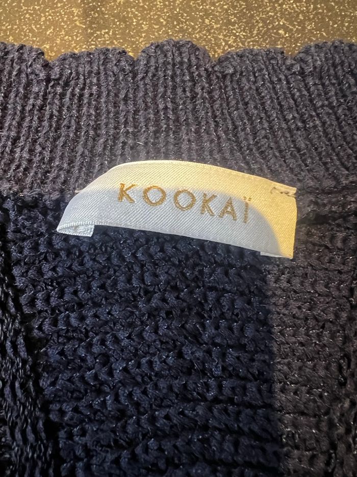 Pull Kookaï bleu marine, taille 38/M Maille épaisse - photo numéro 5