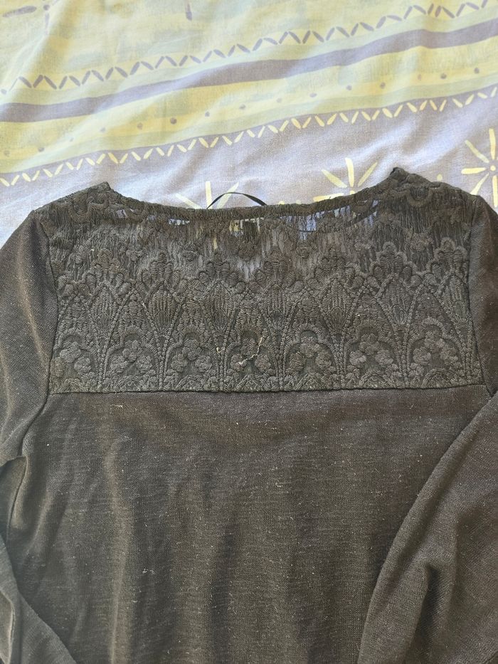 Blouse noir tex - photo numéro 3