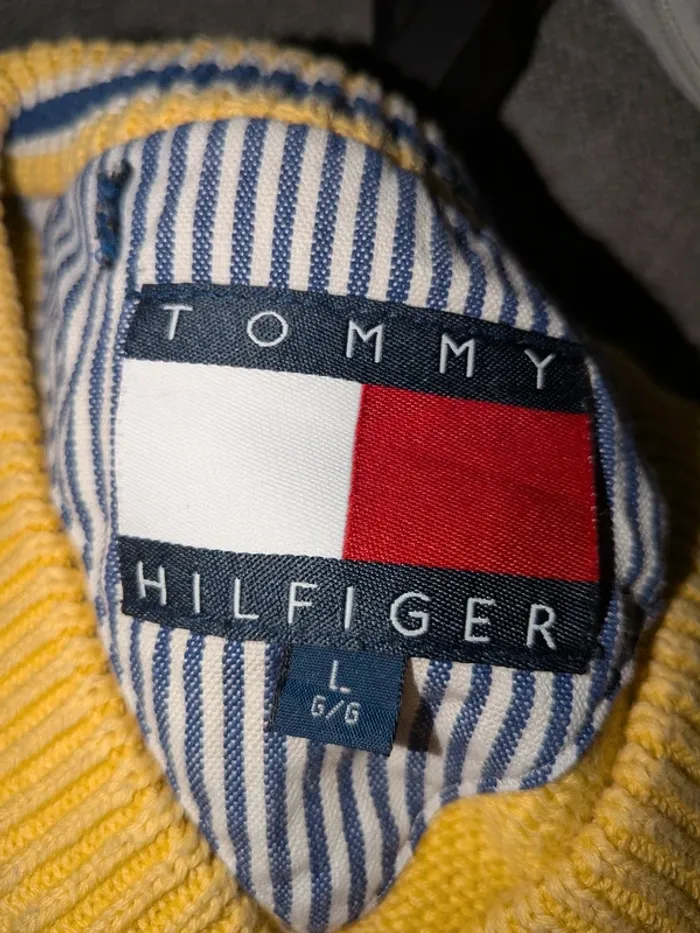 Pull léger Tommy Hilfiger – Tommy Lion Crest Flag Crew Neck Taille L - photo numéro 6